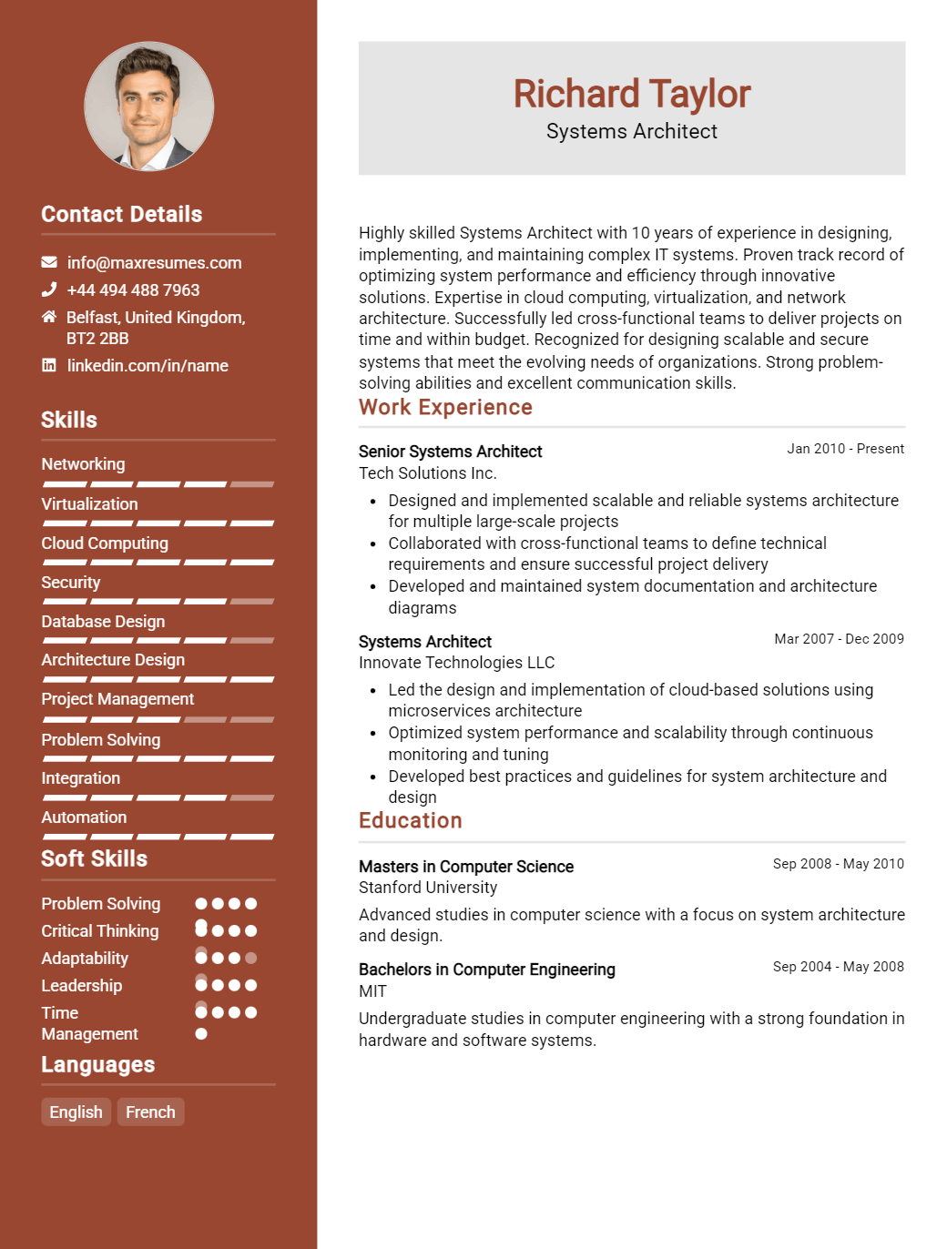 systems-architect-resume-sample