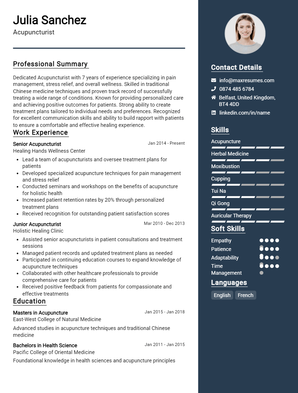 acupuncturist-resume-sample