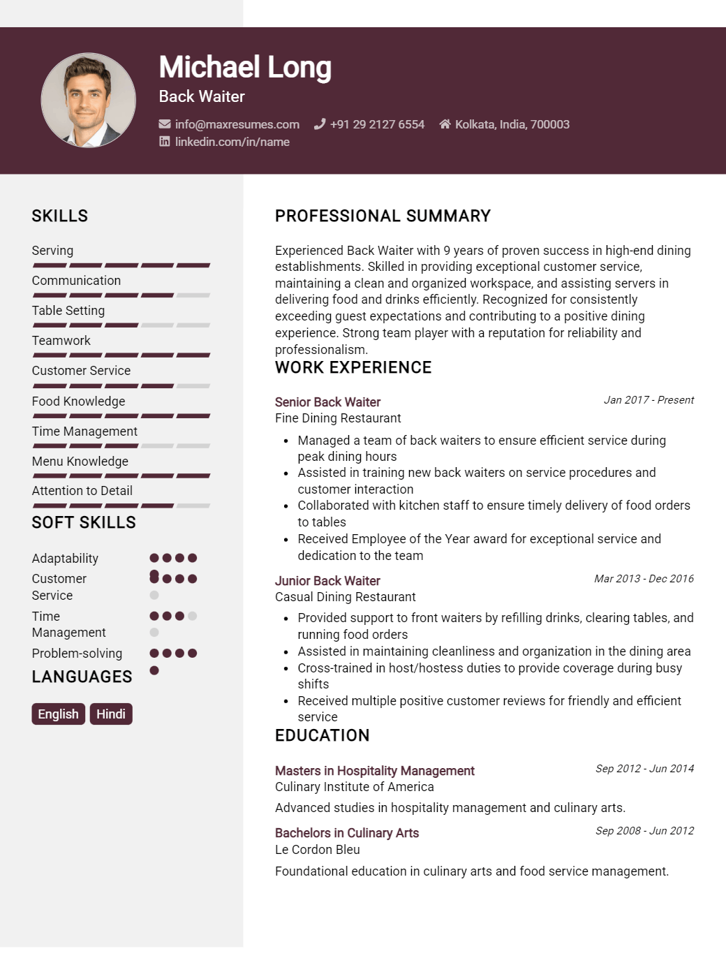 back-waiter-resume-sample