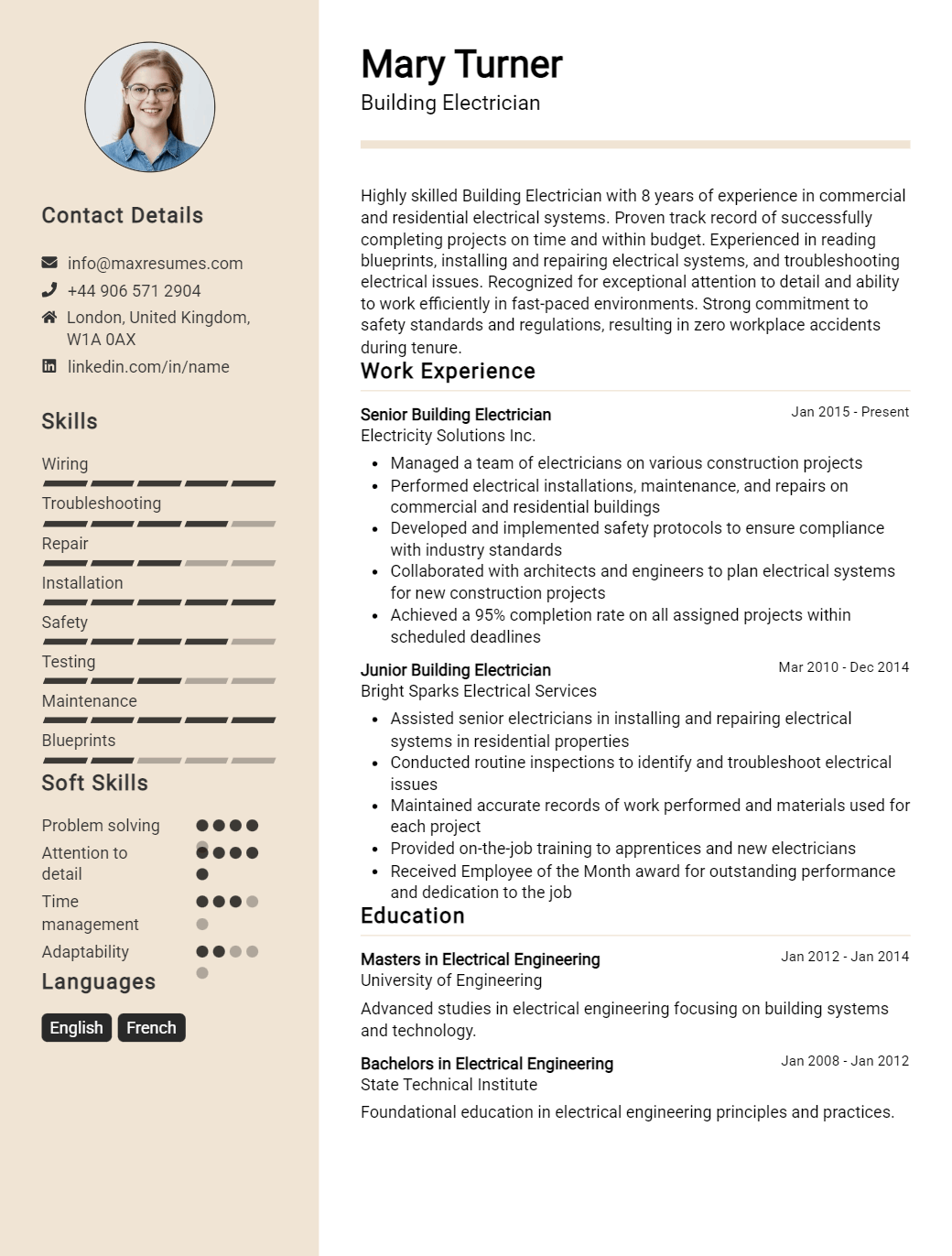 building-electrician-resume-sample