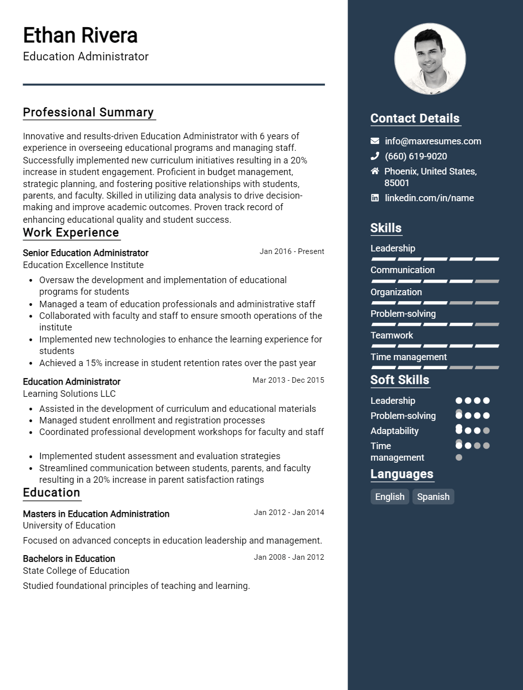administrator-resume-sample