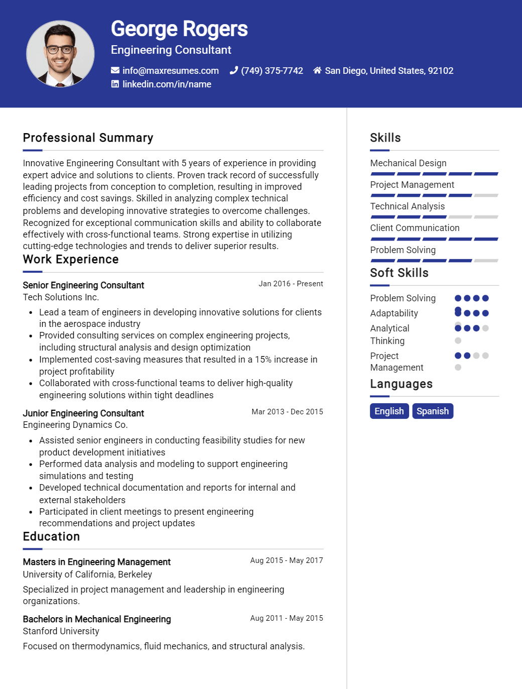consultant-resume-sample