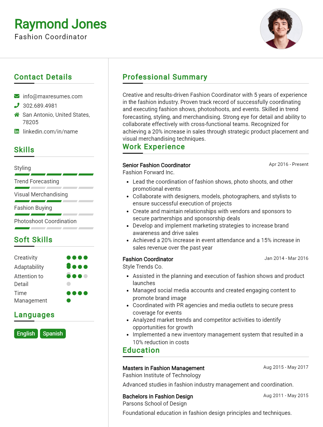 coordinator-resume-sample