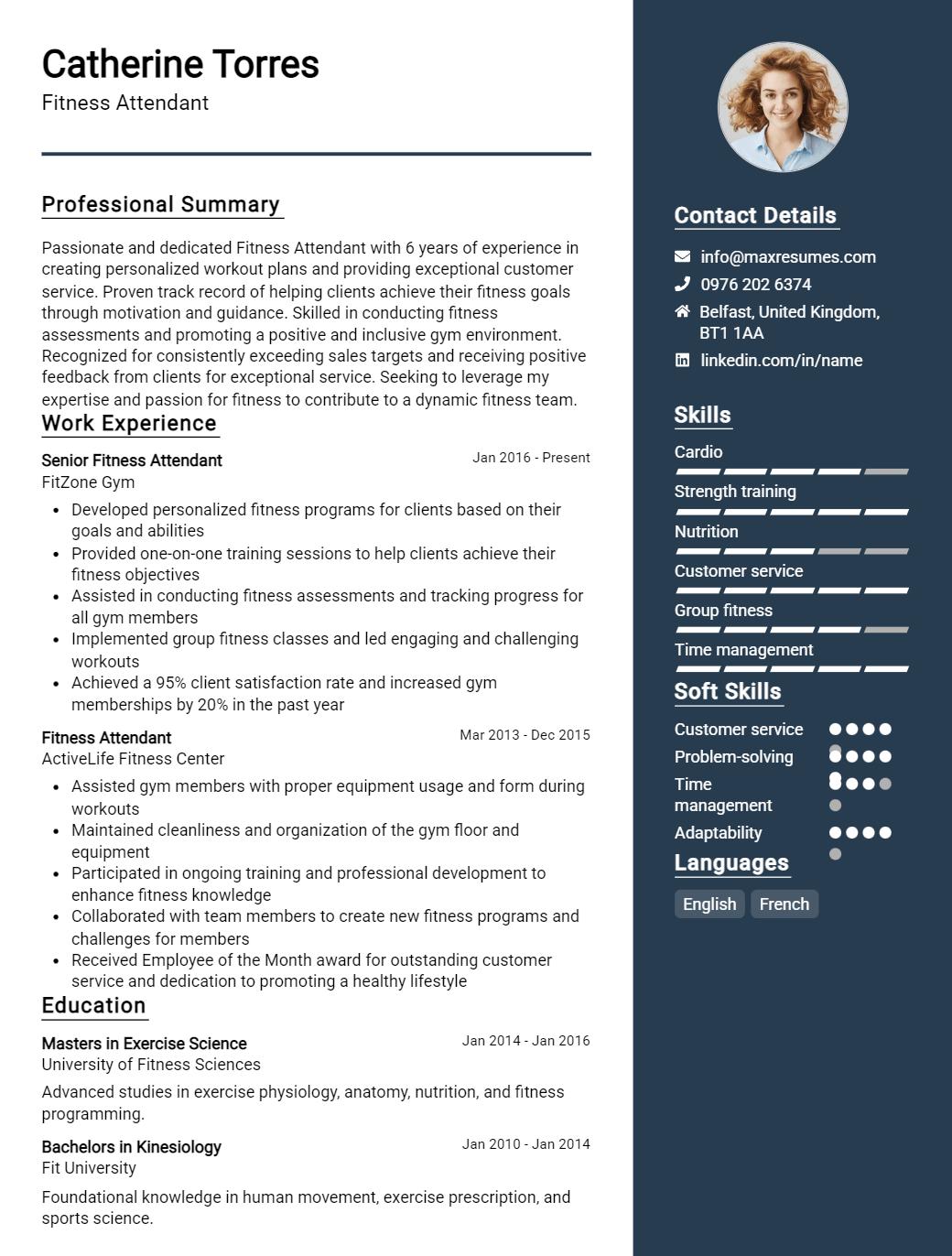 fitness-attendant-resume-sample