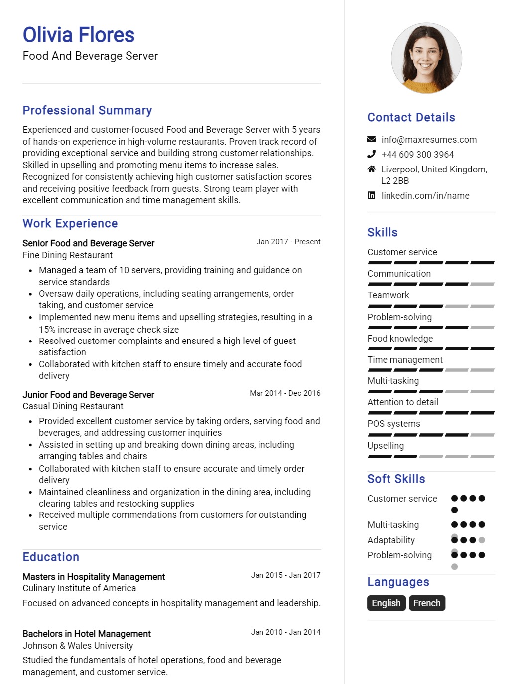 food-and-beverage-server-resume-sample