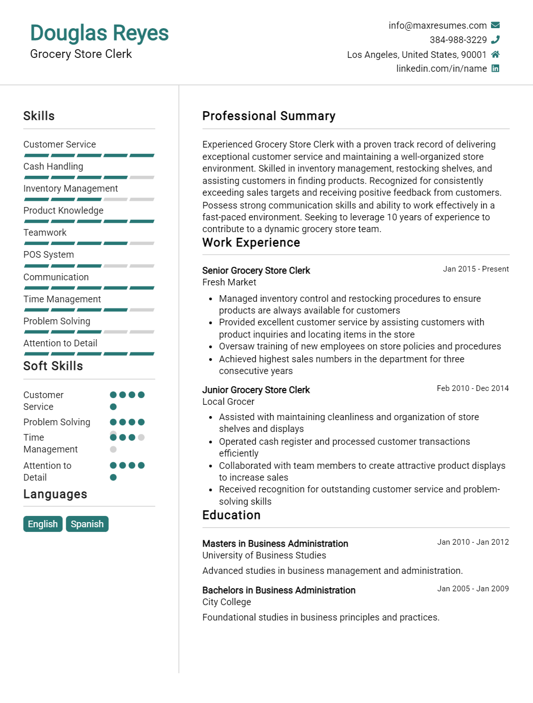grocery-store-clerk-resume-sample
