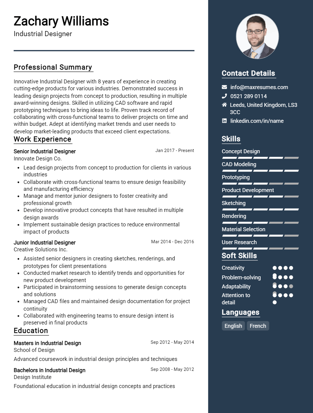 industrial-designer-resume-sample