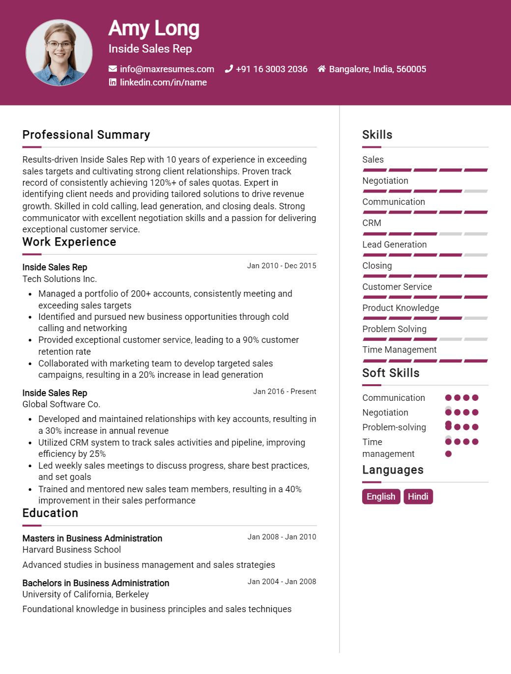inside-sales-rep-resume-sample