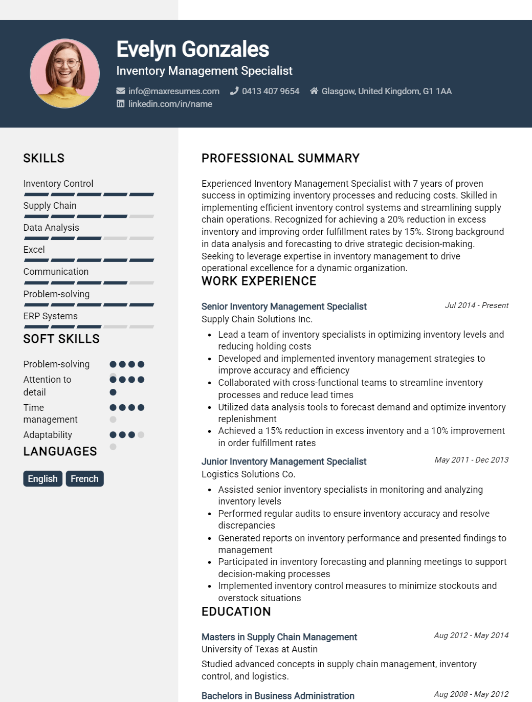 specialist-resume-sample