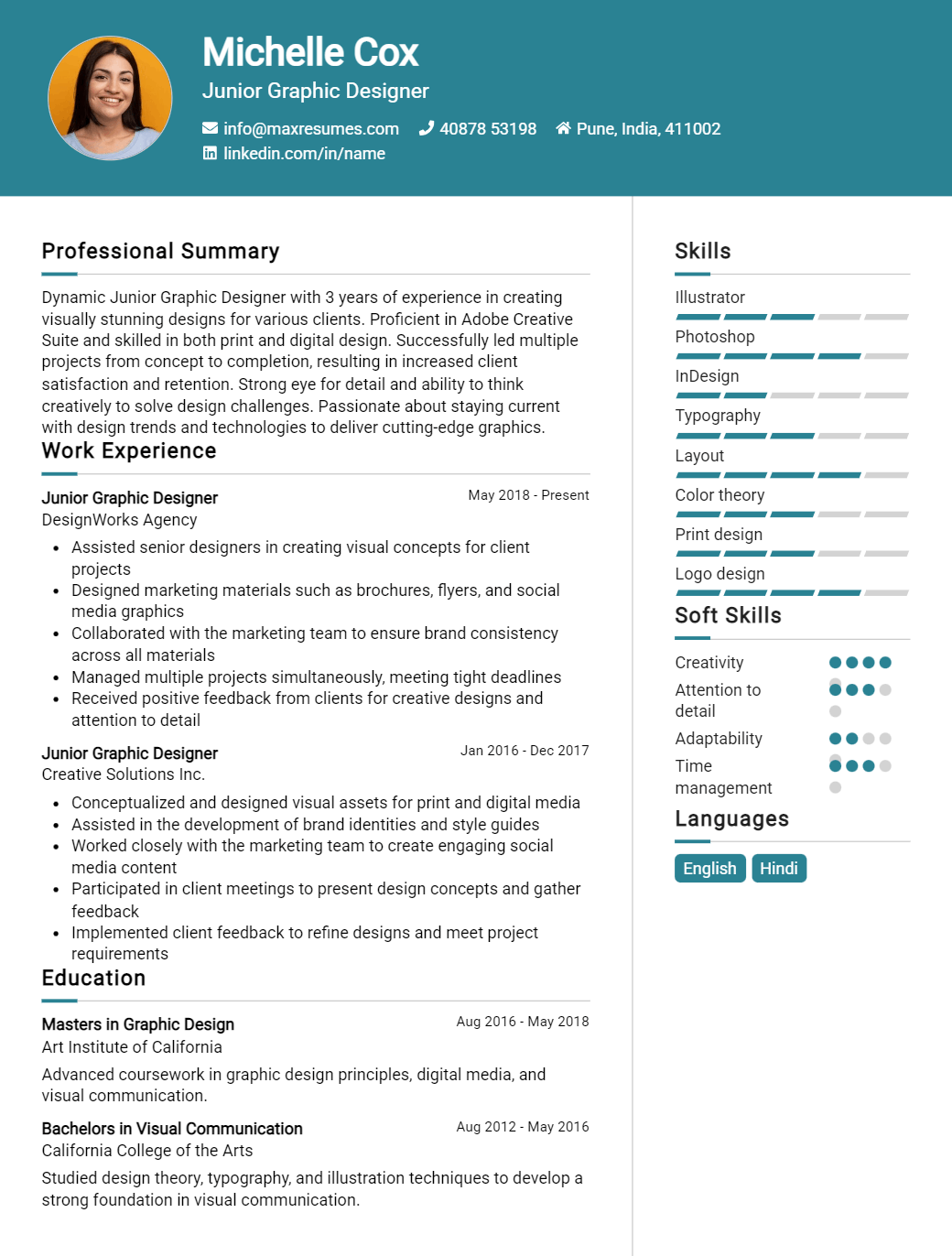 junior-graphic-designer-resume-sample