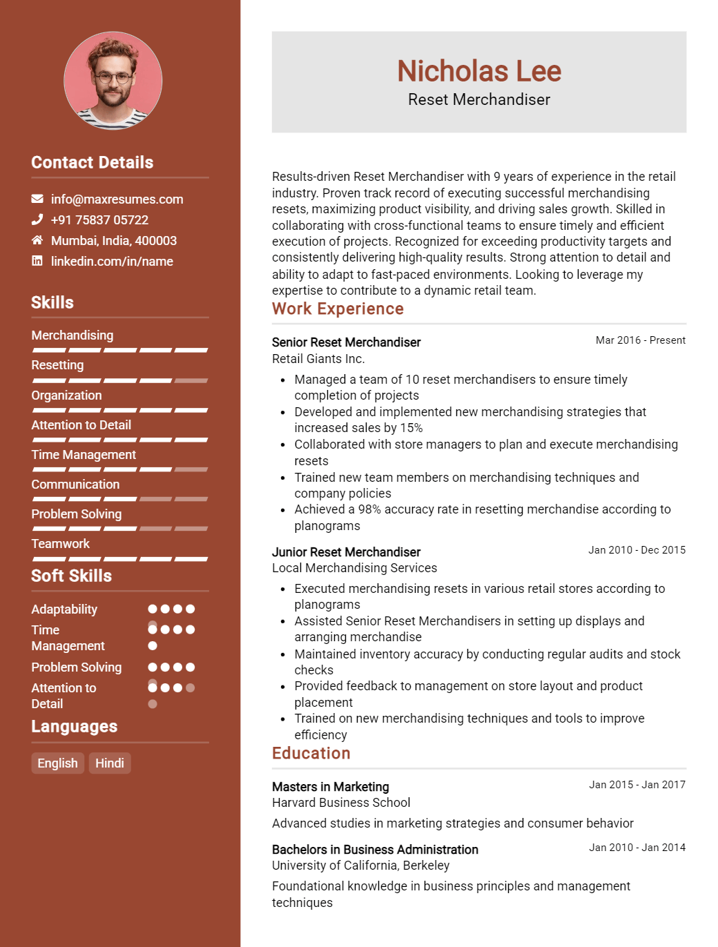 reset-merchandiser-resume-sample
