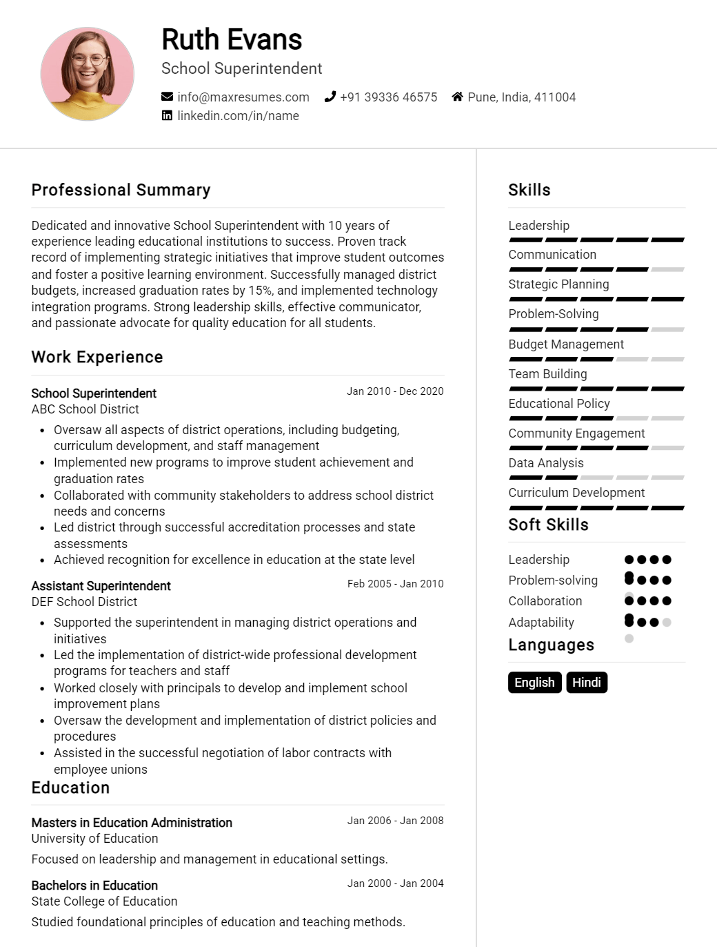 school-superintendent-resume-sample