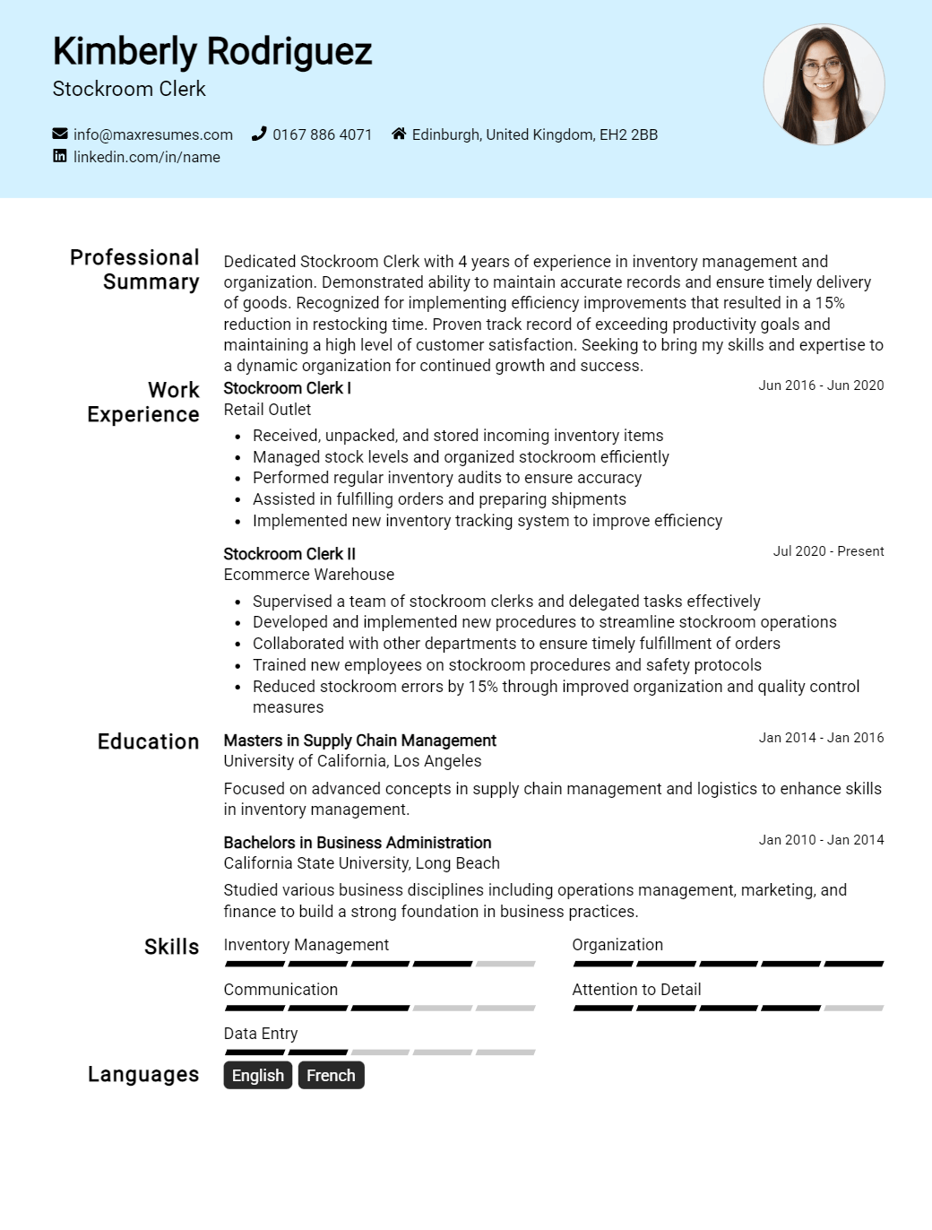 stockroom-clerk-resume-sample