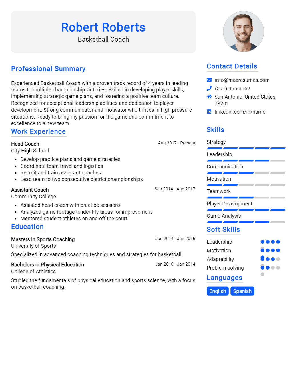 basketball-coach-resume-sample