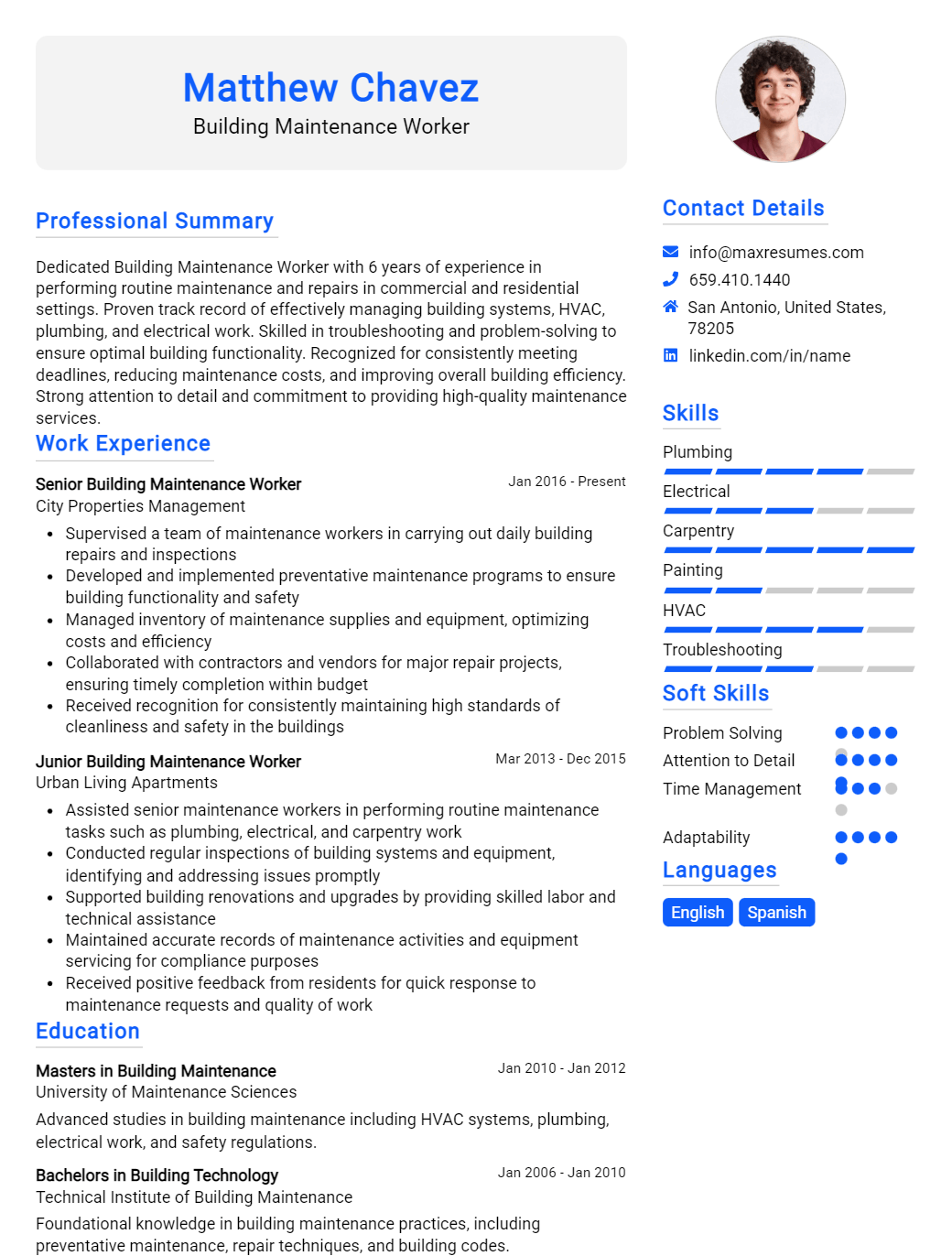 building-maintenance-worker-resume-sample