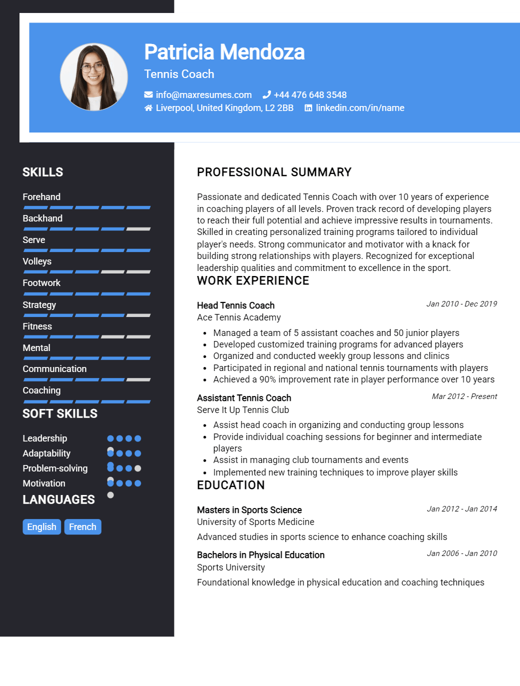 tennis-coach-resume-sample